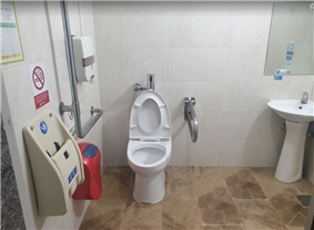 노약자, 장애인용 화장실 사진