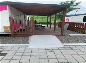 캐라반 출입경사로 사진